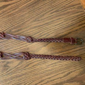 American Eagle braided dark brown belt